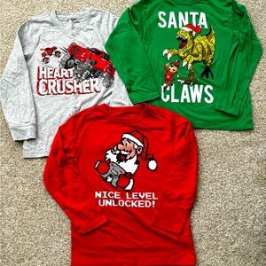 Boy holiday long sleeve T shirts